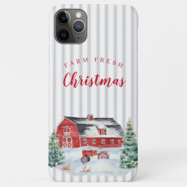 Funda Para iPhone 11 Pro Max Navidades FRESCOS FRANCOS FRANJA Tractor Tejido