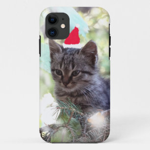 Funda Para iPhone 11 Navidades gatitos iPhone 5/5 S, apenas ahí
