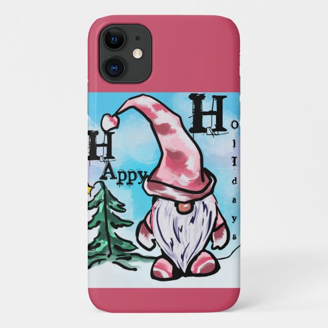 FUNDA DE Case-Mate PARA iPhone NAVIDADES GNOME (Reverso)