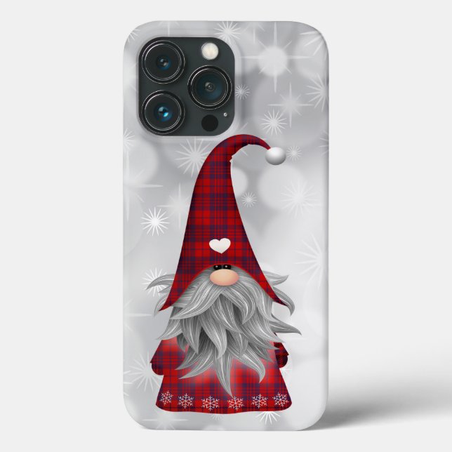 Funda De Case-Mate Para iPhone Navidades Gnome (Reverso )
