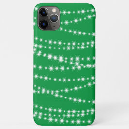 Funda Para iPhone 11 Pro Max Navidades Iluminan el estuche para iPhone verde