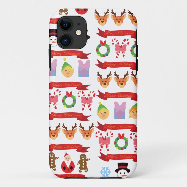 Funda De Case-Mate Para iPhone Navidades inteligentes (Reverso)