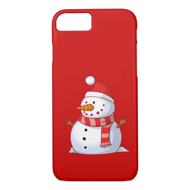Funda De Case-Mate Para iPhone Navidades inteligentes Snowman (Reverso)