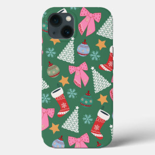 Funda Para iPhone 13 Navidades inteligentes verdes