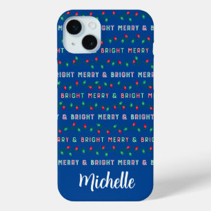 Funda Para iPhone 15 Mini Navidades Luces Azules