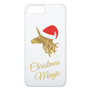Funda Para iPhone 8 Plus/7 Plus Navidades Magic Gold Unicorn