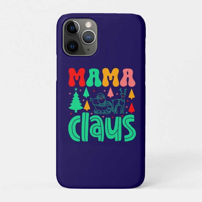 Funda De Case-Mate Para iPhone Navidades Mama Claus Design-60097 (Reverso)