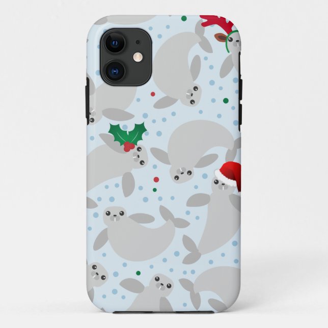 Funda De Case-Mate Para iPhone navidades manatee (Reverso)