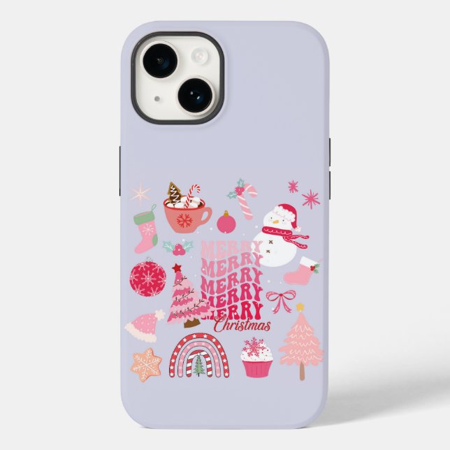 Funda De Case-Mate Para iPhone Navidades modernos (Reverso )