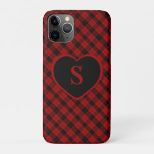 Funda Para iPhone 11 Pro Navidades Monogramas de control con placa de búfal