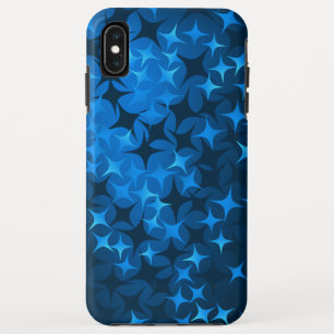 Funda Para iPhone XS Max Navidades nocturnos con estrellas azules/vacacione