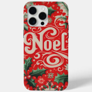 Funda Para iPhone 15 Pro Max Navidades Noel Red & Green