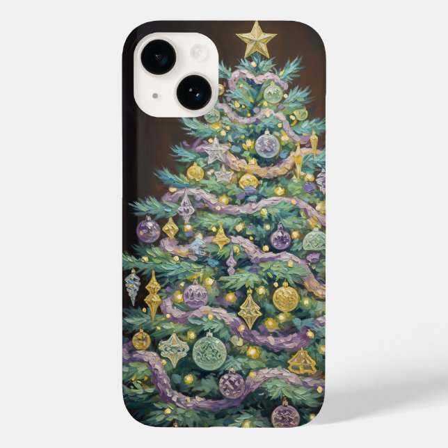 Funda De Case-Mate Para iPhone Navidades Pastel (Reverso )