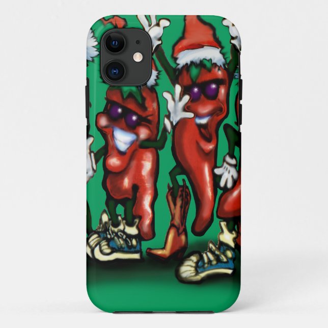 Funda De Case-Mate Para iPhone Navidades Peppers (Reverso)