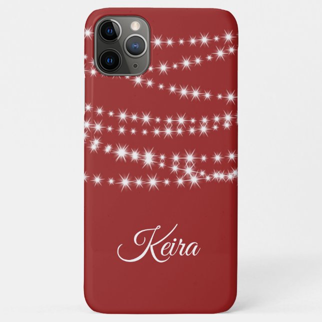 Funda De Case-Mate Para iPhone Navidades personalizados iluminan el estuche para  (Reverso)