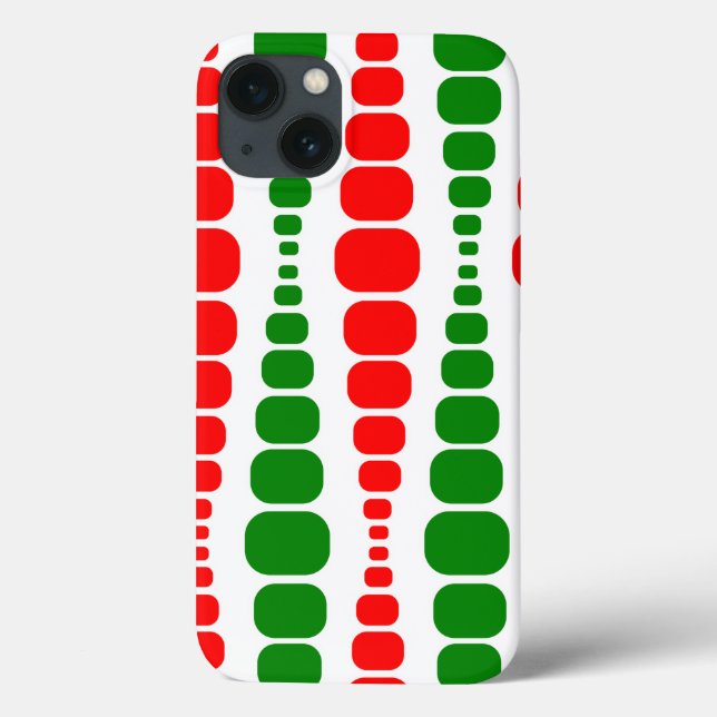 Funda De Case-Mate Para iPhone Navidades Rectángulos modernos (Reverso)