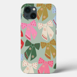 Funda Para iPhone 13 Navidades retro doblan coqueta