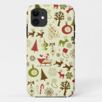 Navidades retro esbozar un patrón sin problemas