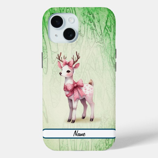 Funda De Case-Mate Para iPhone Navidades ricas en reno (Reverso )