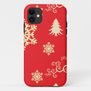 title_seo2 Navidades rojos con copos de nieve con crema