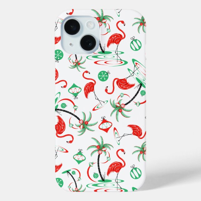 Funda De Case-Mate Para iPhone Navidades rojos Flamingo Multi iPhone (Reverso )