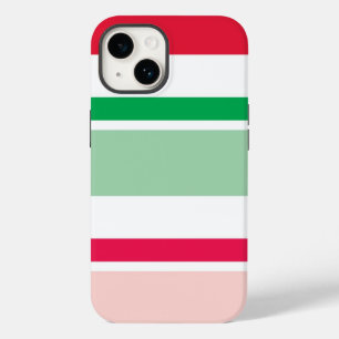 Funda Para iPhone 14 De Case-Mate Navidades rojos y verdes tiras estuche de teléfono