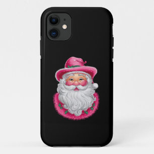 Funda Para iPhone 11 Navidades Rosa Santa Retro que coinciden con Fiest