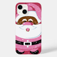 Navidades rosados afroamericanos de Santa Claus