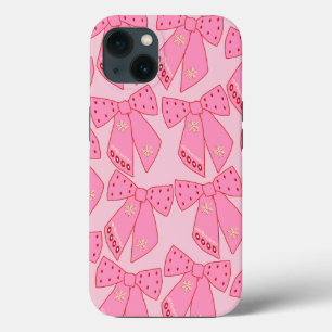 Funda Para iPhone 13 Navidades rosados se inclina