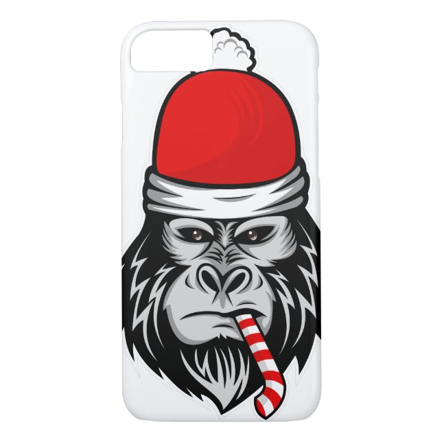 Funda De Case-Mate Para iPhone navidades santa gorilla (Reverso)