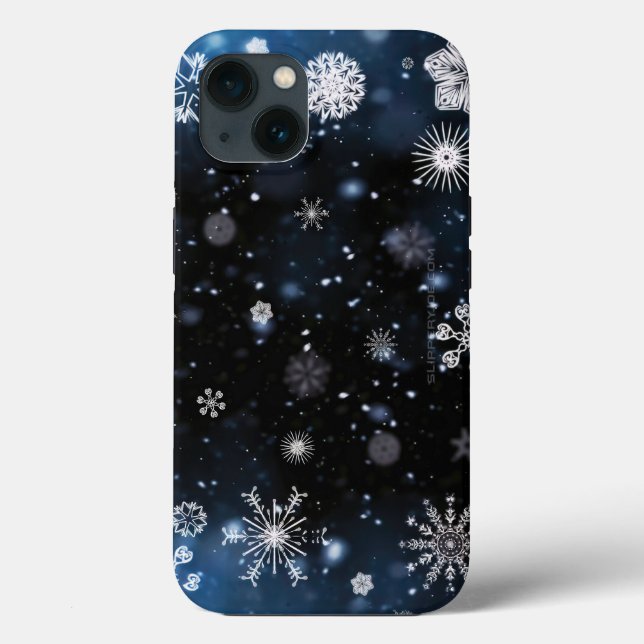 Funda De Case-Mate Para iPhone Navidades SlipperyJoe cayendo varios tamaños de fo (Reverso )