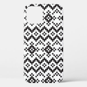 Funda Para iPhone 12 Navidades Snowflakes Fair Isle Seamless Patternart