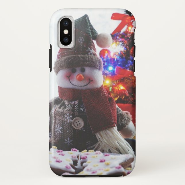 FUNDA DE Case-Mate PARA iPhone NAVIDADES SNOWMAN (Reverso)