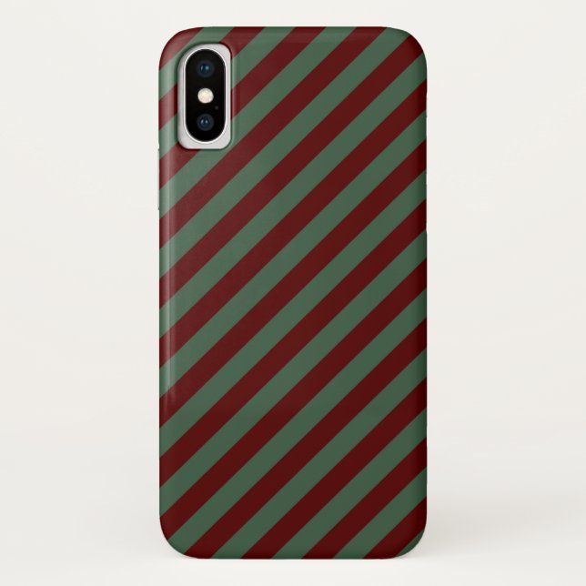 Funda De Case-Mate Para iPhone Navidades Stripes (Reverso)
