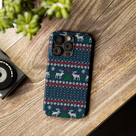Funda Para iPhone 13 Pro Navidades suéteres feos Patrón de maniquí falso