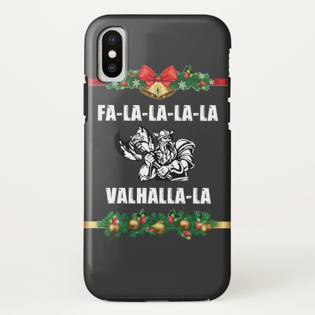 Funda De Case-Mate Para iPhone Navidades Valhalla T-Shirt (Reverso)