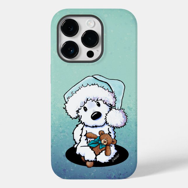 Funda De Case-Mate Para iPhone Navidades Westie And Bear (Reverso )