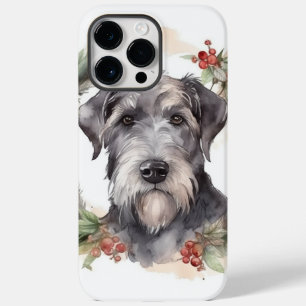 Funda Para iPhone 14 Pro Max De Case-Mate Navidades Wolfhound Wreath Festimes Pup