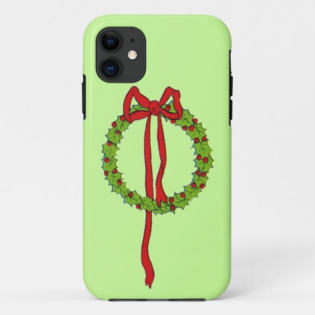 Funda De Case-Mate Para iPhone Navidades Wreath Funda para iPhone5 (Reverso)