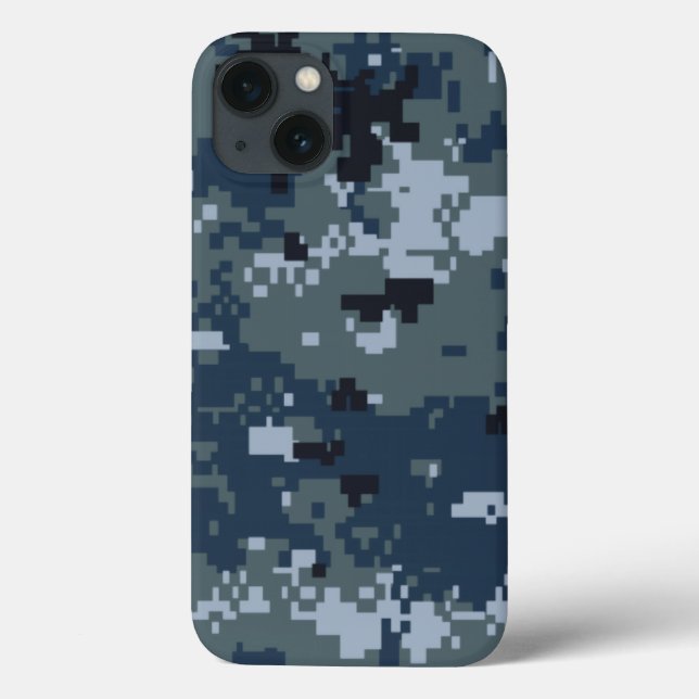 Funda De Case-Mate Para iPhone Navy NWU Camouflage (Reverso)