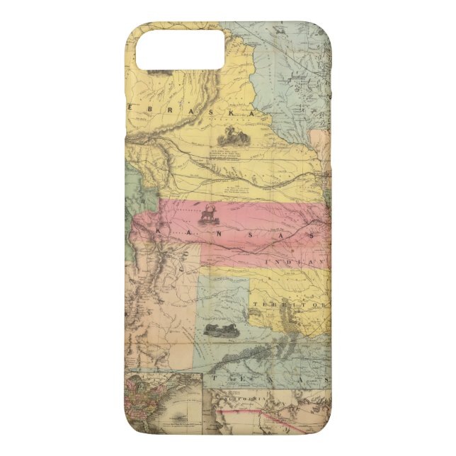 Funda De Case-Mate Para iPhone Nebraska y Kansas 2 (Reverso)