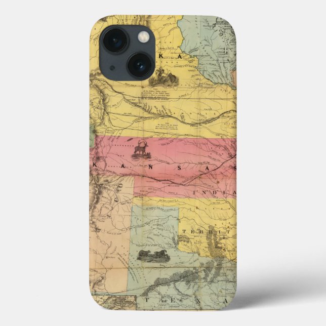 Funda De Case-Mate Para iPhone Nebraska y Kansas 2 (Reverso)