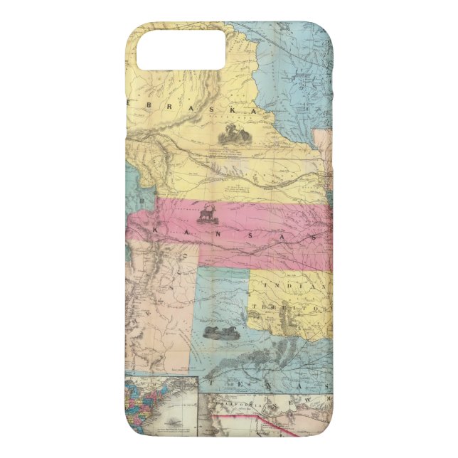 Funda De Case-Mate Para iPhone Nebraska y Kansas 3 (Reverso)