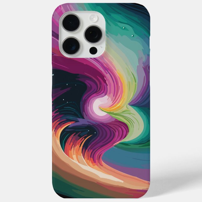 Funda De Case-Mate Para iPhone Nebulosa del arco iris (Reverso )