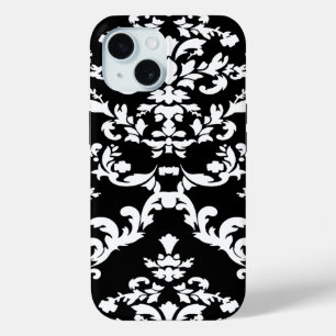 Funda Para iPhone 15 Negra Damask @ Emporiomoffa