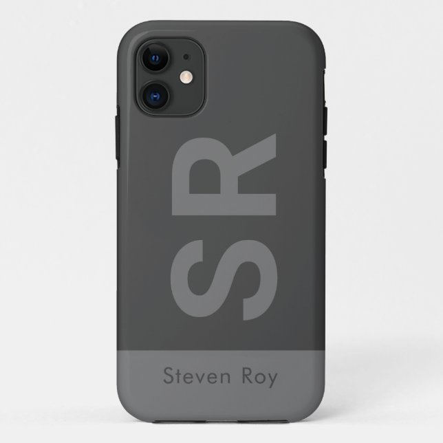 Funda De Case-Mate Para iPhone negrita mínima personalizada (Reverso)