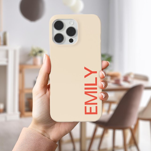Funda De Case-Mate Para iPhone Negrita moderna personalizada (Subido por el creador)