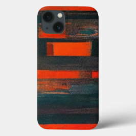 Funda Para iPhone 13 Negrita Resumen de arte rojo y negro
