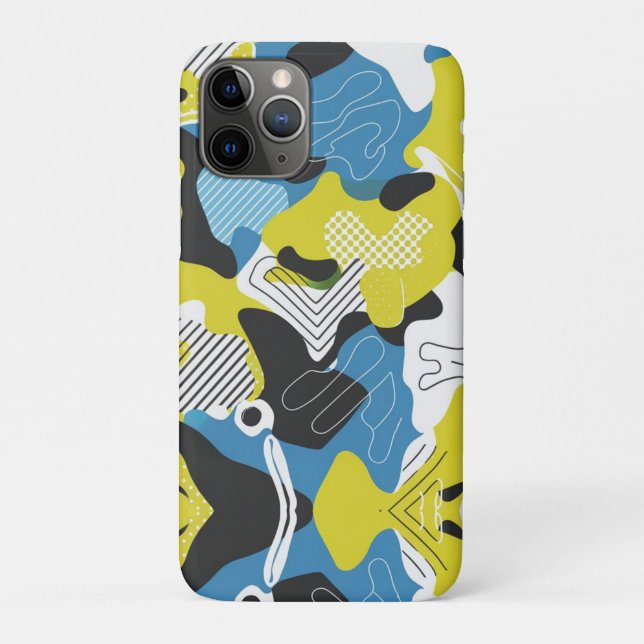 Funda De Case-Mate Para iPhone Negrita Resumen del patrón de camo (Reverso)
