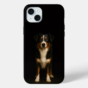 Funda Para iPhone 15 Mini Negro 4 Luxe, Aussie Shepherd iPhone 15 Plus
